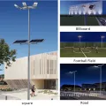 Outdoor Waterproof Solar Street Light with Integrated Solar Panel